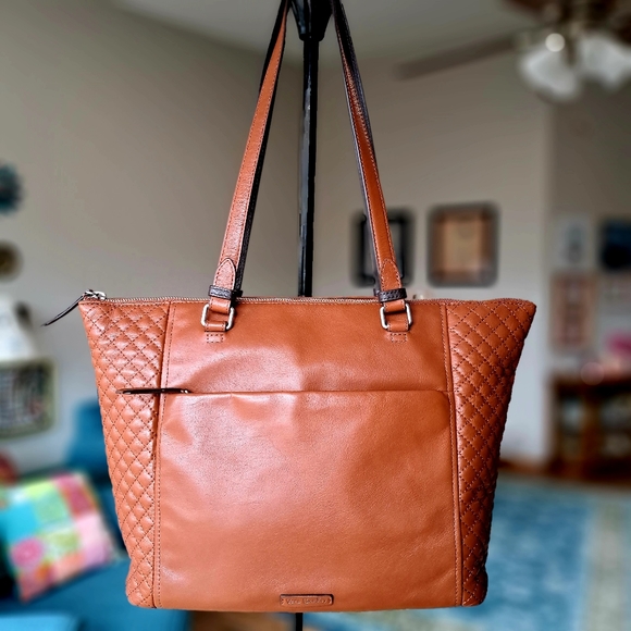 NWT Vera Bradley Leather Carryall Tote & Wallet Set - Picture 4 of 13